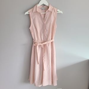 Larry Levine Pink Polkadot Dress